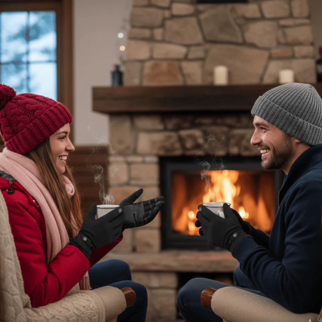 SNOWPROTECT – Insulated heating gloves for snow, rain & wind with touchscreen function - Image 5
