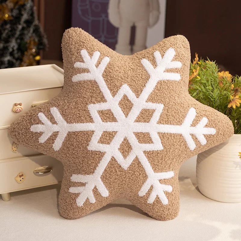 SNOWYCOZY – Soft Winter Snowflake Pillow for Christmas-Inspired Home Decor - Image 10