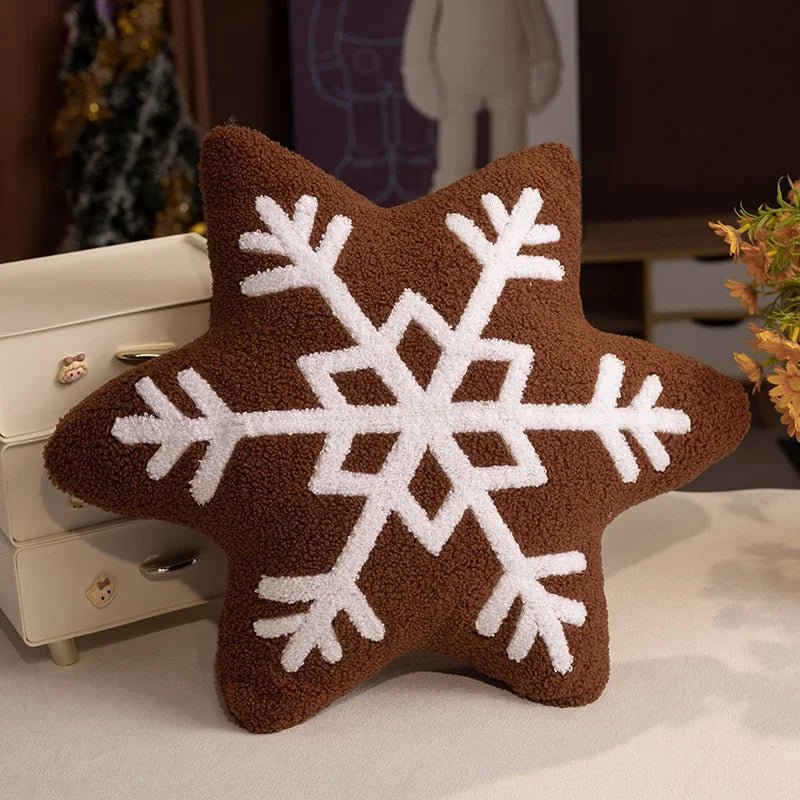 SNOWYCOZY – Soft Winter Snowflake Pillow for Christmas-Inspired Home Decor - Image 8