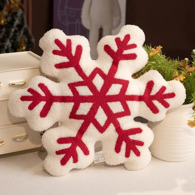 SNOWYCOZY – Soft Winter Snowflake Pillow for Christmas-Inspired Home Decor - Image 9