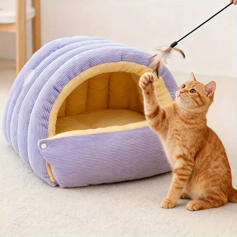 SNUGDEN – Closed Cat Bed for Warmth & Security - Image 6