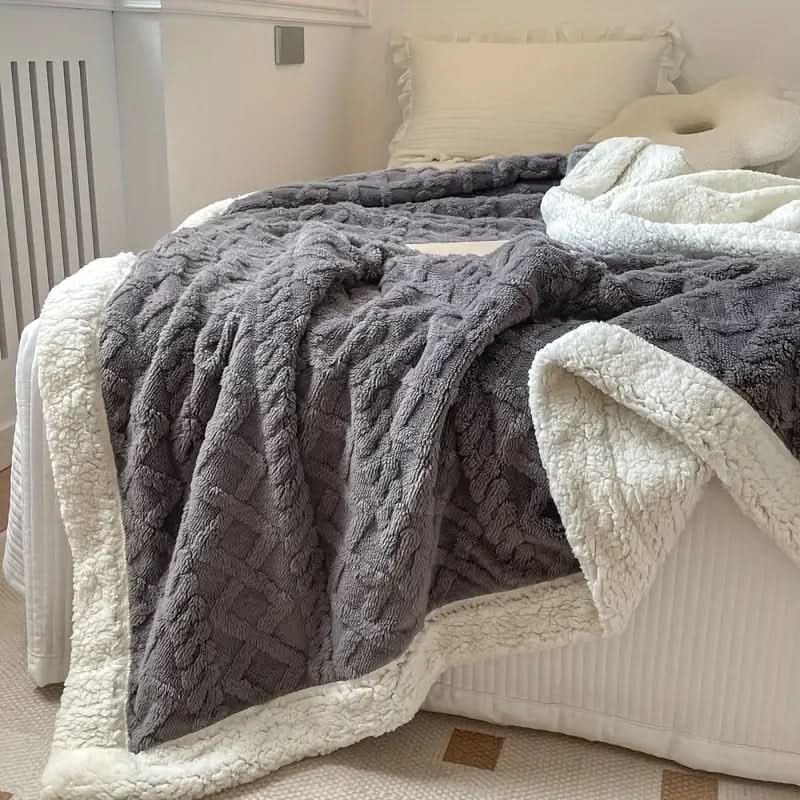 Snuggle Sherpa Blanket – Soft Reversible Fleece Blanket for Year-Round Comfort - Image 3