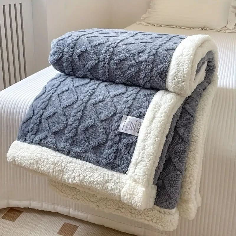 Snuggle Sherpa Blanket – Soft Reversible Fleece Blanket for Year-Round Comfort - Image 4
