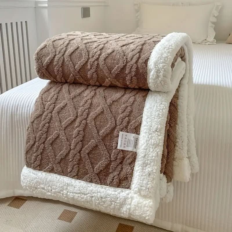 Snuggle Sherpa Blanket – Soft Reversible Fleece Blanket for Year-Round Comfort - Image 5