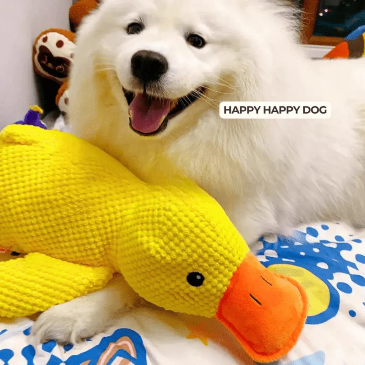 SnuggleBeak Plush Toy for Dogs | Soft Squeaky Duck | Durable Cuddly Toy | Comfort Toy | Dog Accessories - Image 3
