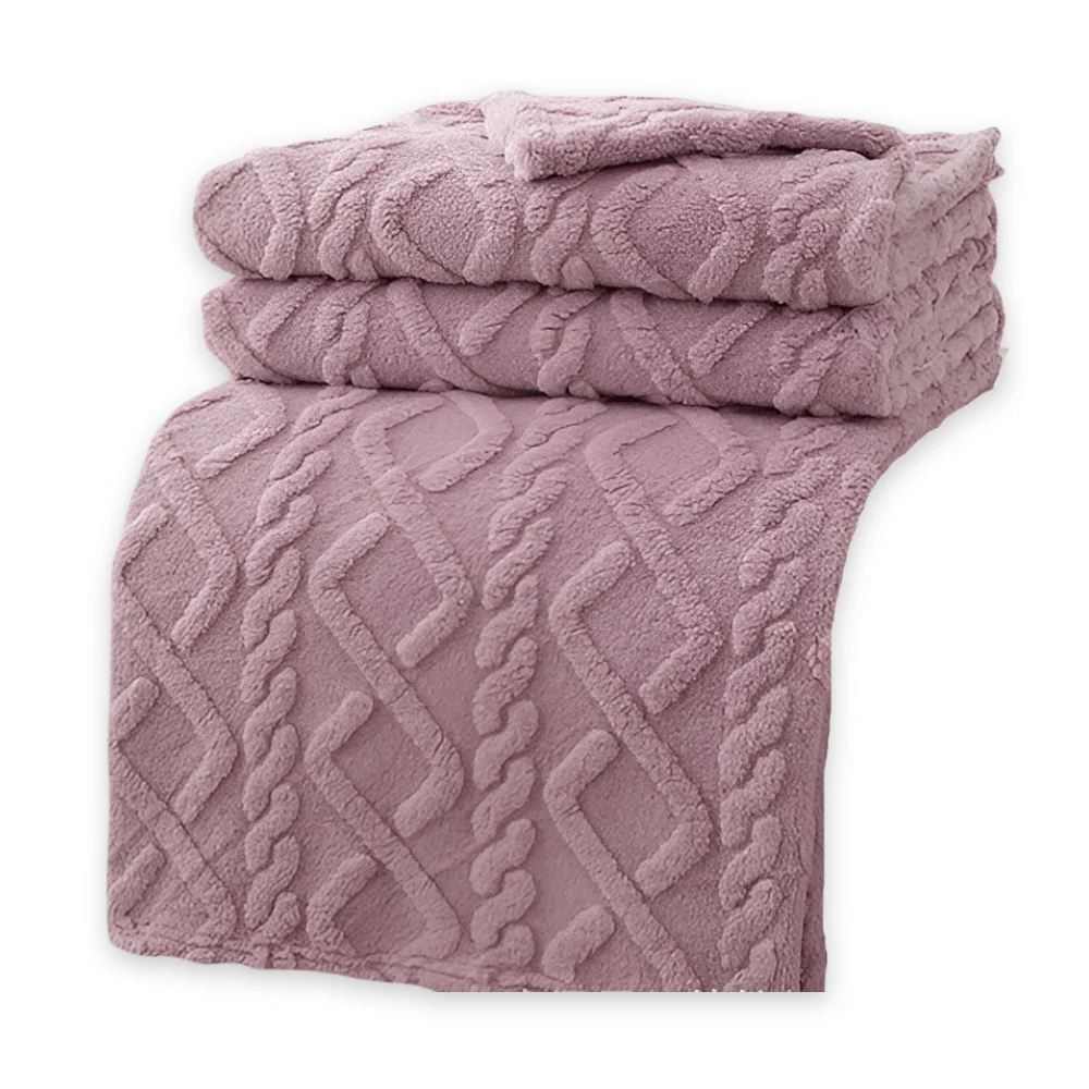 SNUGLAYERS – Double-layer fleece blanket with modern geometric design - Image 11