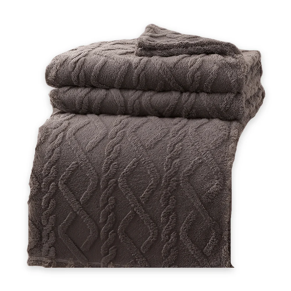 SNUGLAYERS – Double-layer fleece blanket with modern geometric design - Image 15