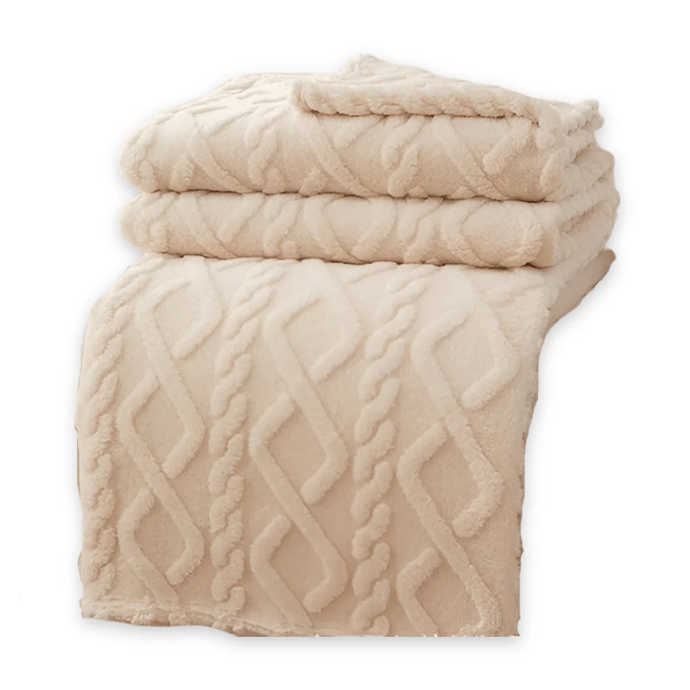 SNUGLAYERS – Double-layer fleece blanket with modern geometric design - Image 16