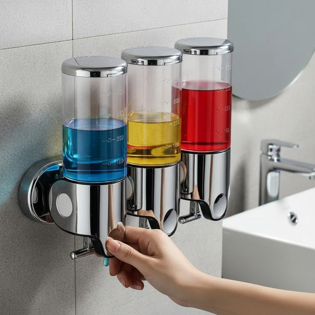 SOAPFORT – High-quality wall-mounted soap dispenser with elegant stainless steel design - Image 5