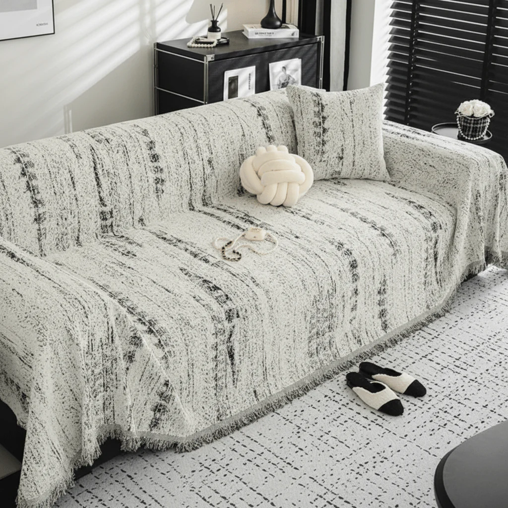 SOFASHINE – Elegant chenille sofa cover with easy care