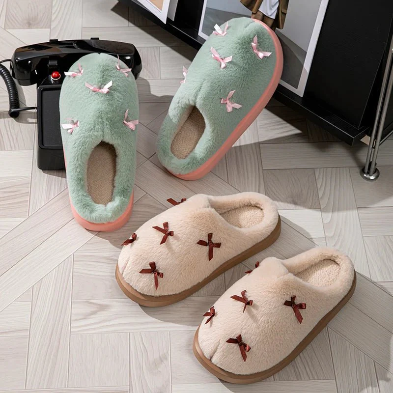 SOFTBOW – Cozy Women's Bow Slippers with Plush Indoor Comfort - Image 5