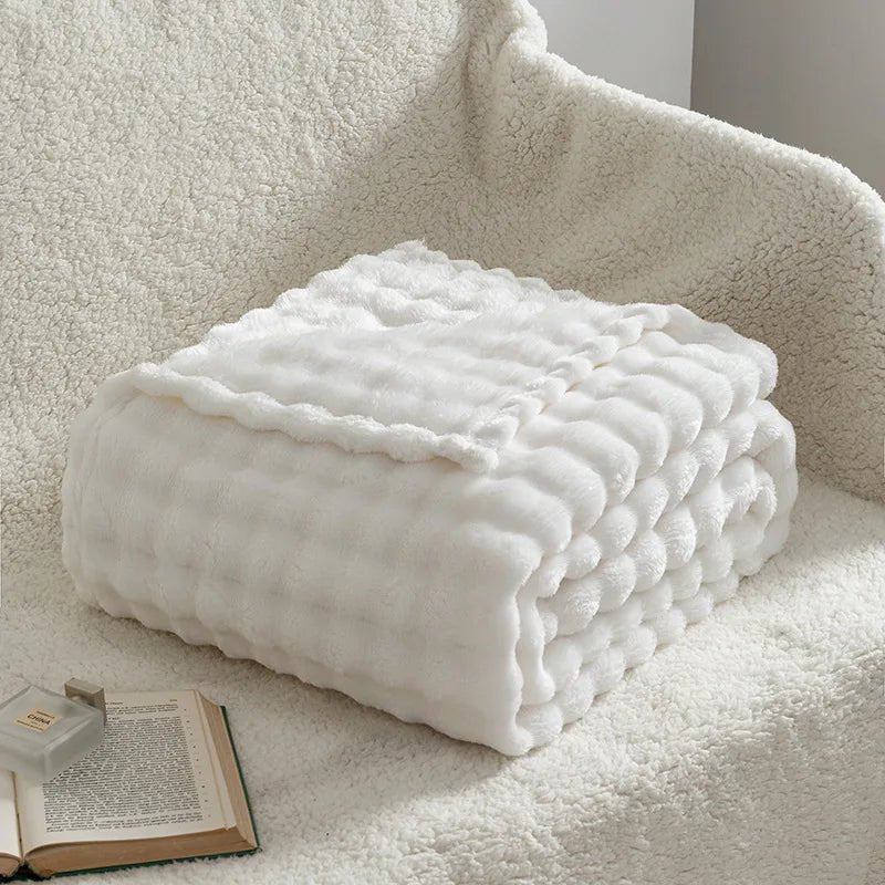 SOFTDIM – Cozy 3D Bubble Plush Blanket for All Seasons - Image 10