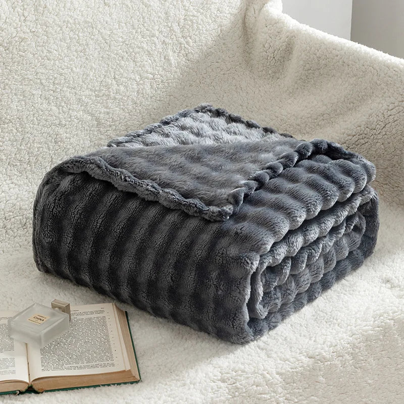 SOFTDIM – Cozy 3D Bubble Plush Blanket for All Seasons - Image 12