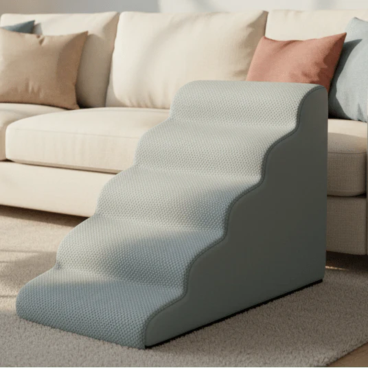 SOFTPAW STAIRS – Padded 5-step dog ramp with washable cover