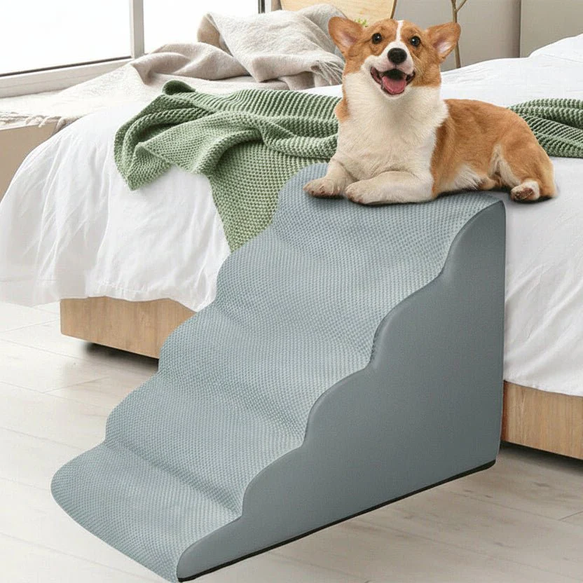 SOFTPAW STAIRS – Padded 5-step dog ramp with washable cover - Image 2