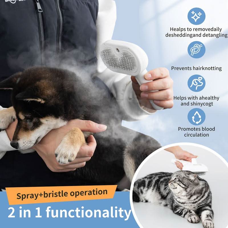 SOFTPAWS – Fur brush with massage effect & easy-clean button - Image 3