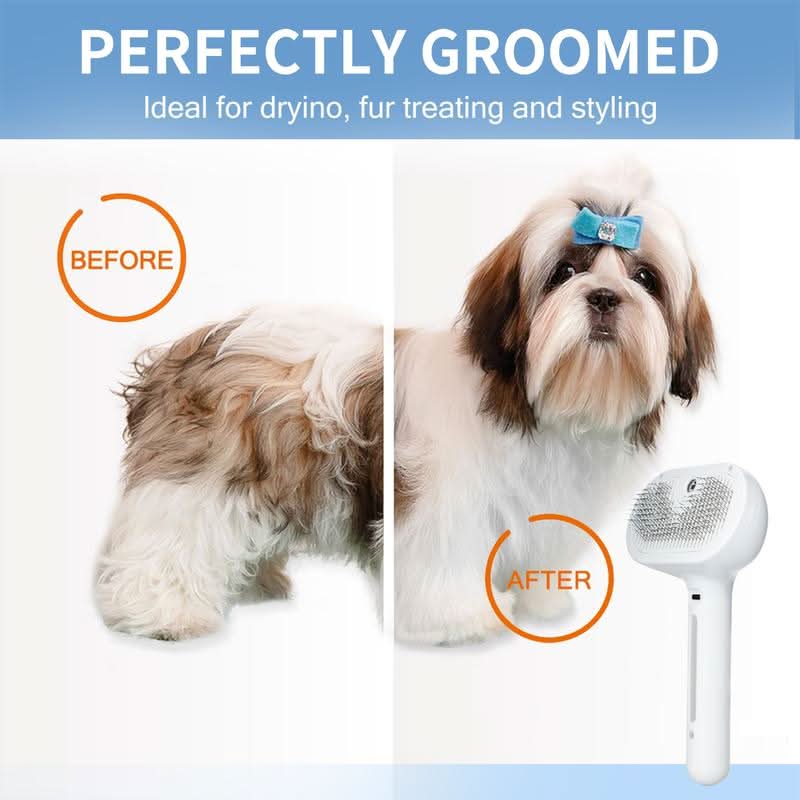 SOFTPAWS – Fur brush with massage effect & easy-clean button - Image 4