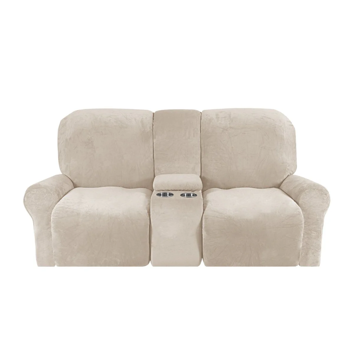 SOFTSEAT – 2-seater recliner cover with cup holders, thick & durable - Image 15