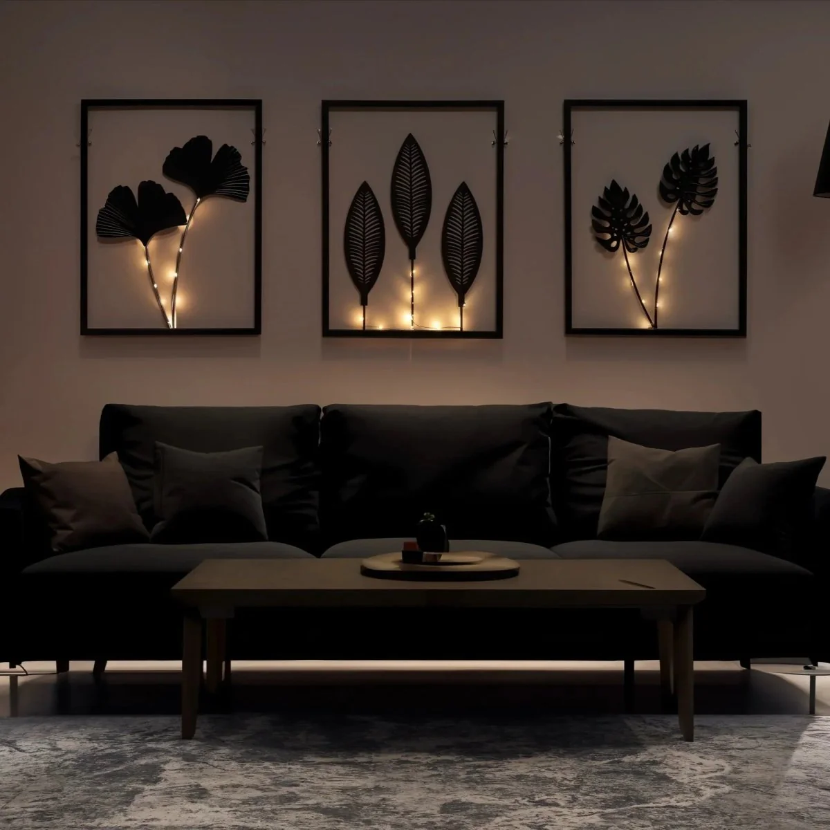 SOFTSPARK – Color-changing LED frame lamp set for atmospheric interior decoration - Image 3