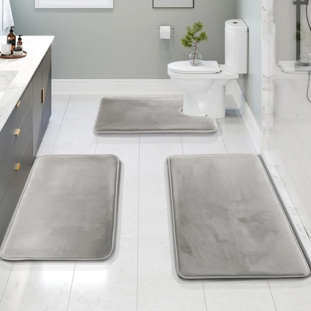 SoftStep Luxe – Memory Foam Bath Mat 3-Piece Set - Image 2