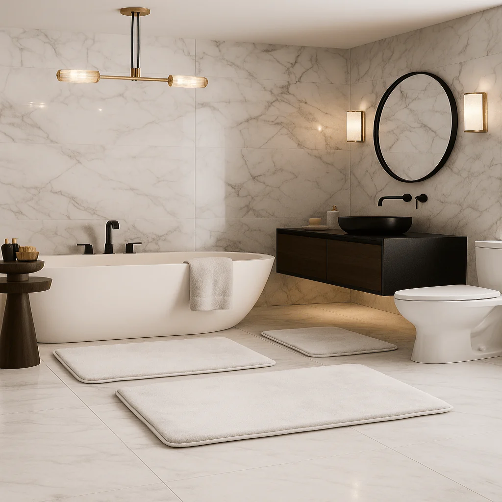 SoftStep Luxe – Memory Foam Bath Mat 3-Piece Set - Image 9