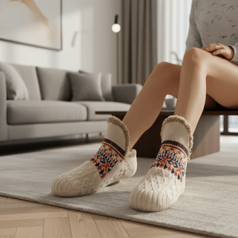 SOFTTRAX – Ultra-soft, non-slip socks for warm & cozy indoor comfort - Image 2