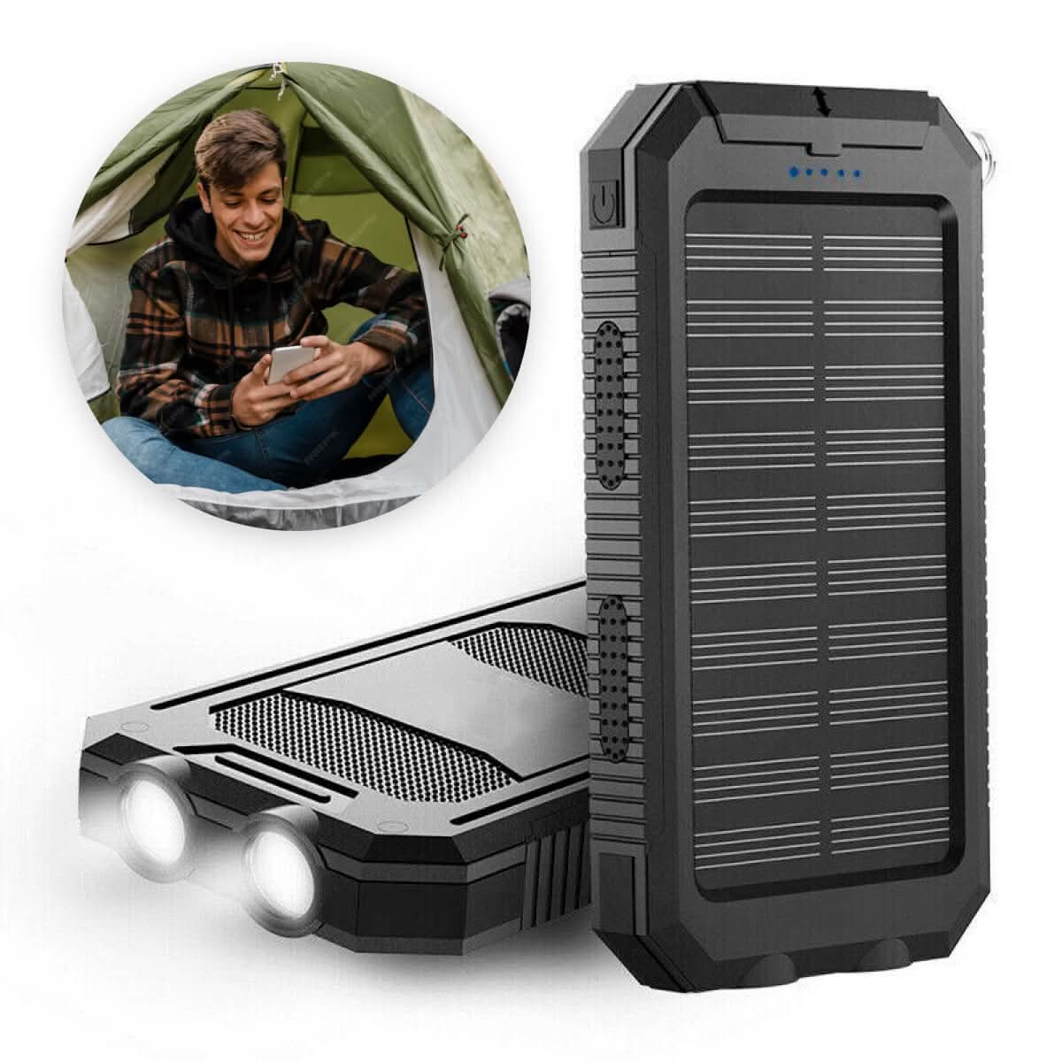 SOLARFORCE Power Bank – Waterproof Solar Power Bank with 30000mAh for Outdoor Adventures - Image 5