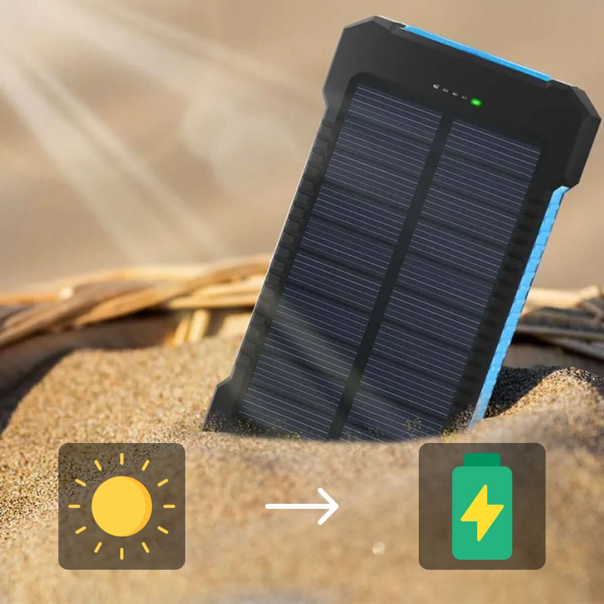 SOLARFORCE Power Bank – Waterproof Solar Power Bank with 30000mAh for Outdoor Adventures - Image 7