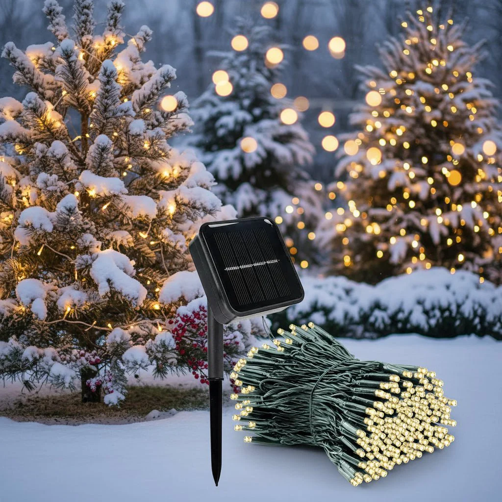 SOLARGLINT – Solar LED Garland with 300 Lights, 8 Modes, IP65 Weatherproof - Image 5