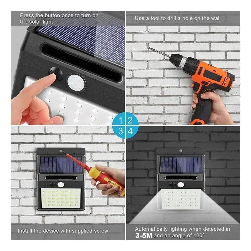 SOLARTRIGGER – Solar wall light with motion sensor for outdoor use - Image 4