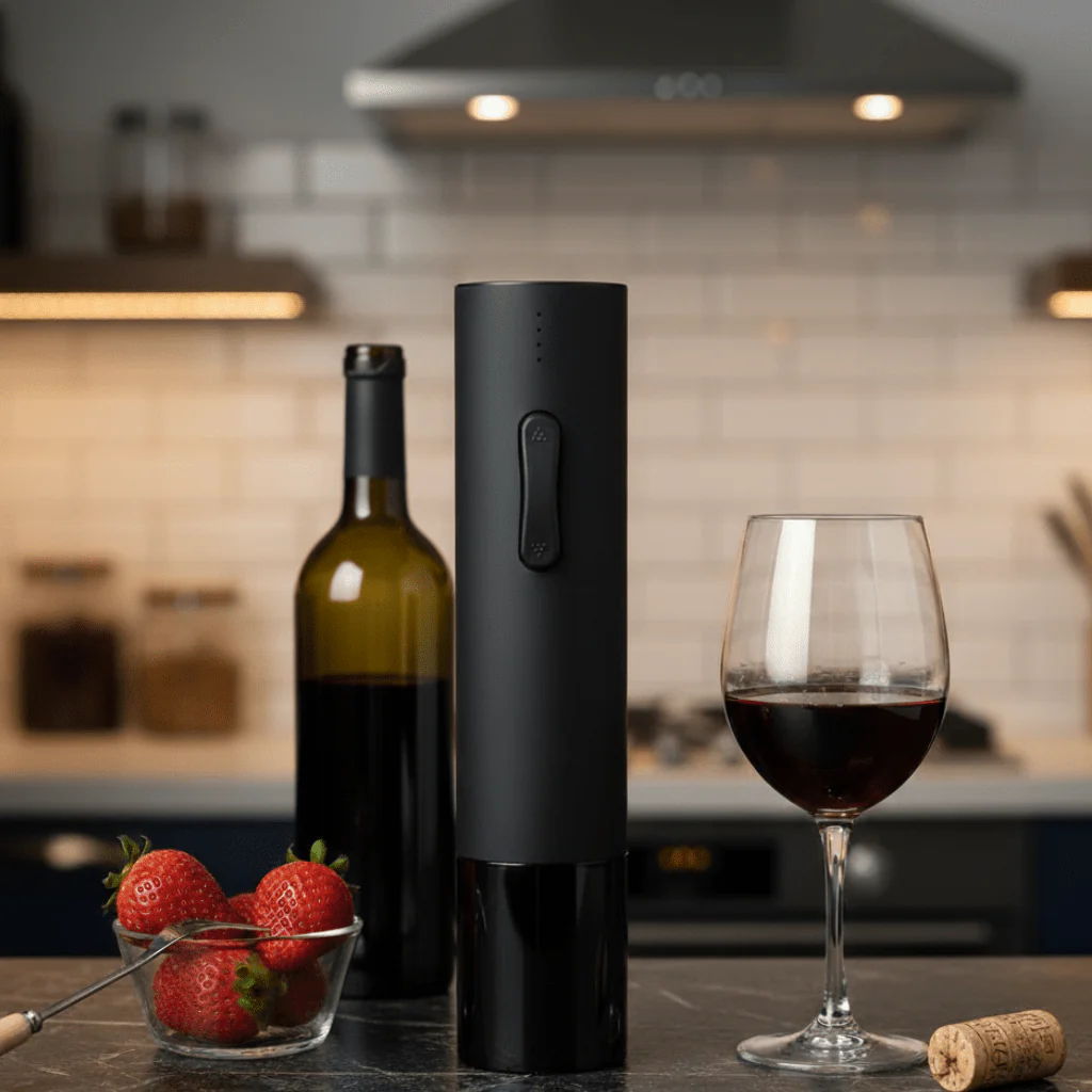 SOMMEX โ Fast Electric Wine Opener & Cutter โ Easy Button Operation