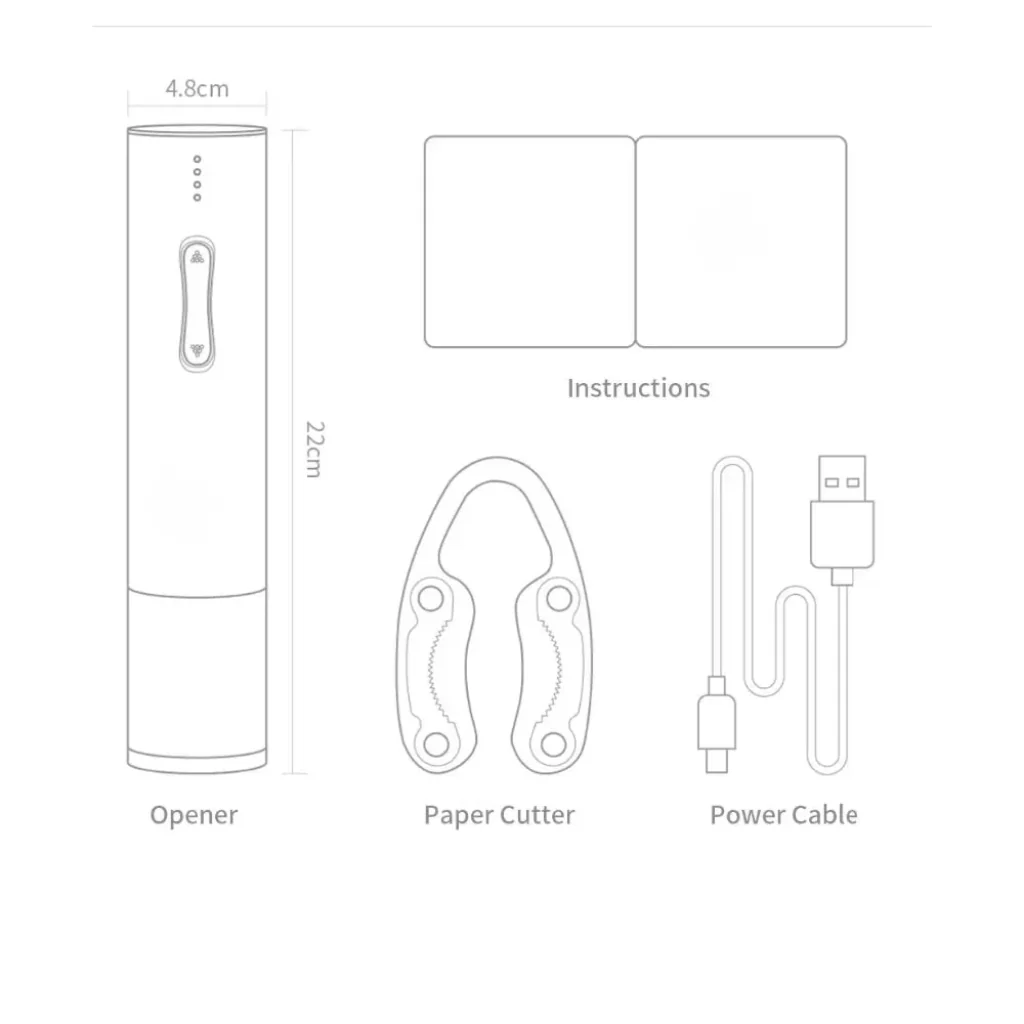 SOMMEX โ Fast Electric Wine Opener & Cutter โ Easy Button Operation - Image 7