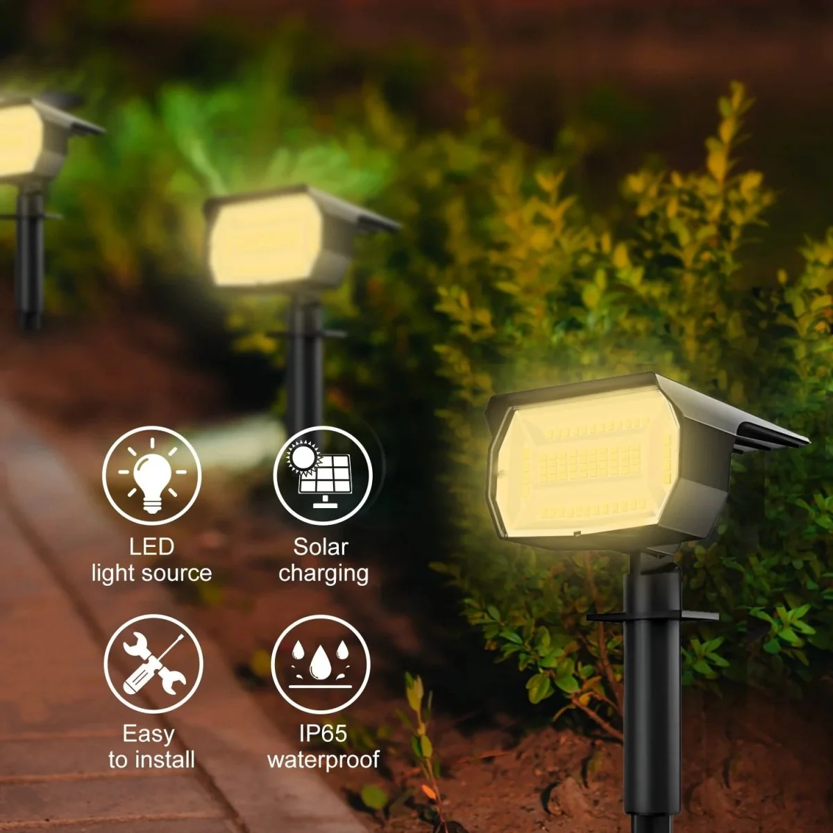 SONNENSPOT – Solar-powered landscape spotlights with adjustable brightness - Image 4