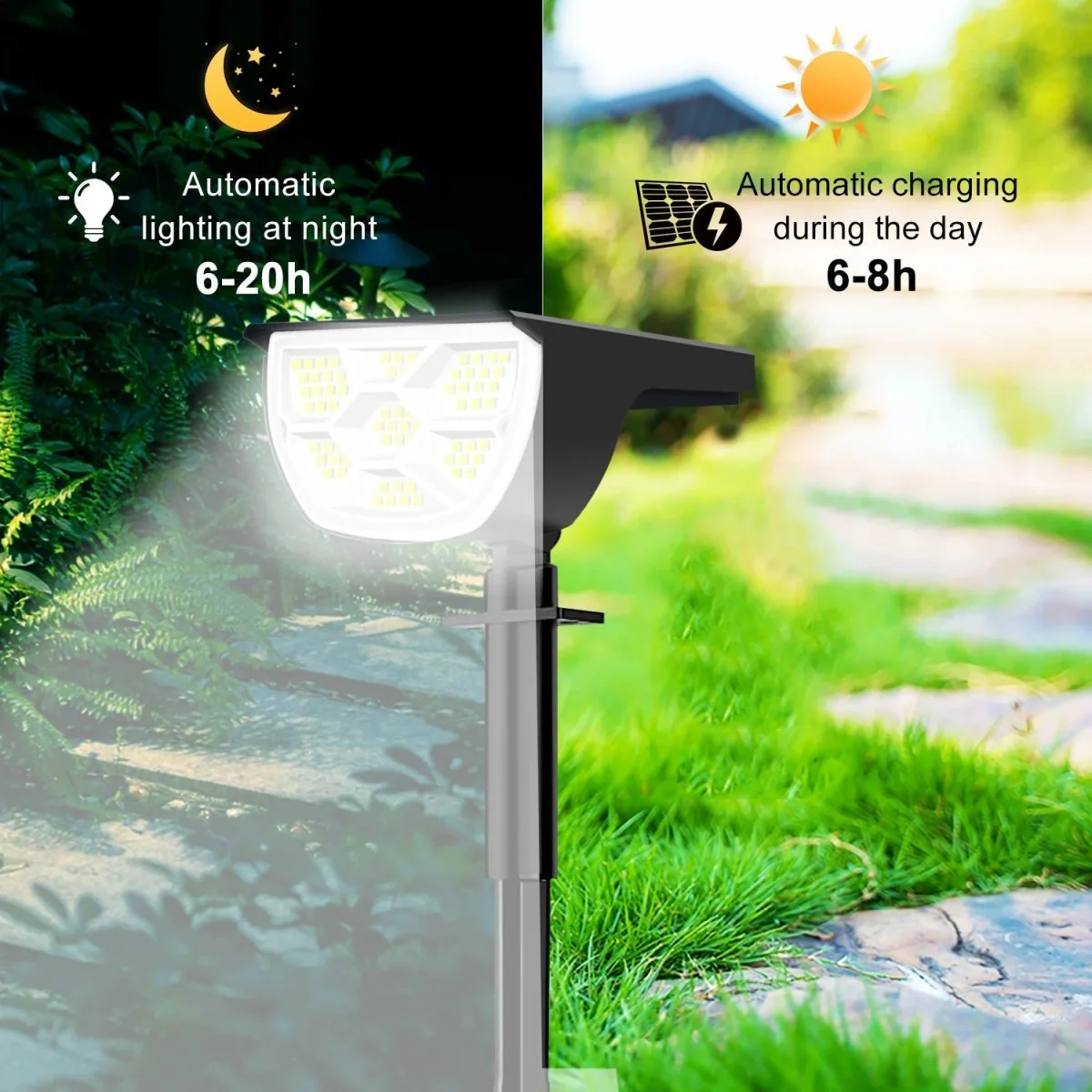 SONNENSPOT – Solar-powered landscape spotlights with adjustable brightness - Image 5