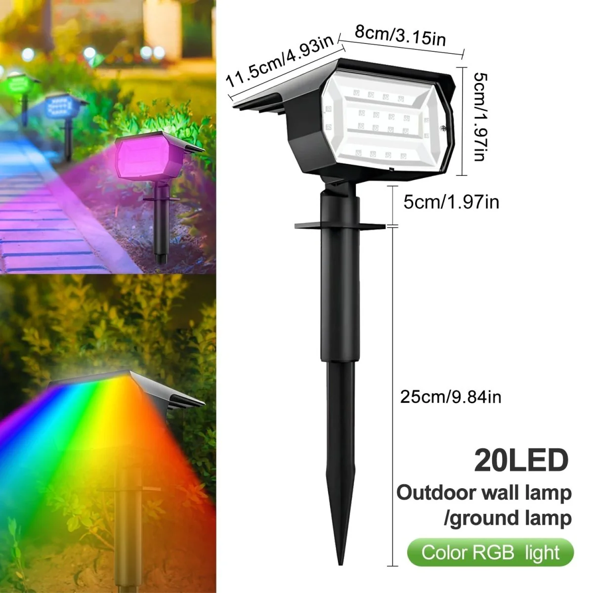 SONNENSPOT – Solar-powered landscape spotlights with adjustable brightness - Image 9