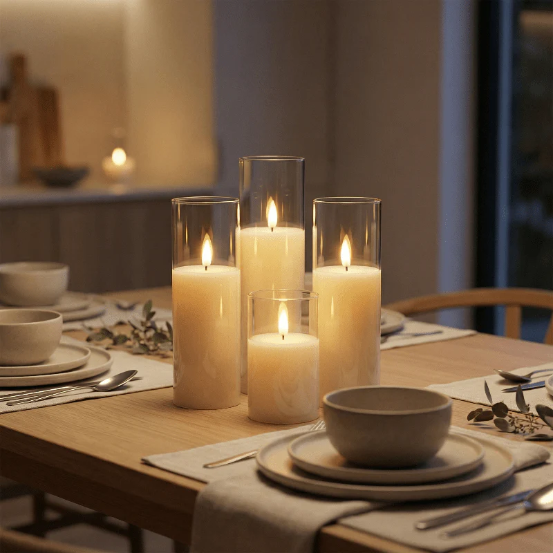 SOULLIGHT - Decorative 9-Piece LED Candle Set with Realistic Flickering - Image 4
