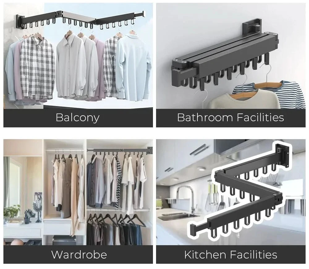 SPACEMAX – Extendable Wall-Mounted Clothes Dryer made of Aluminum - Image 4