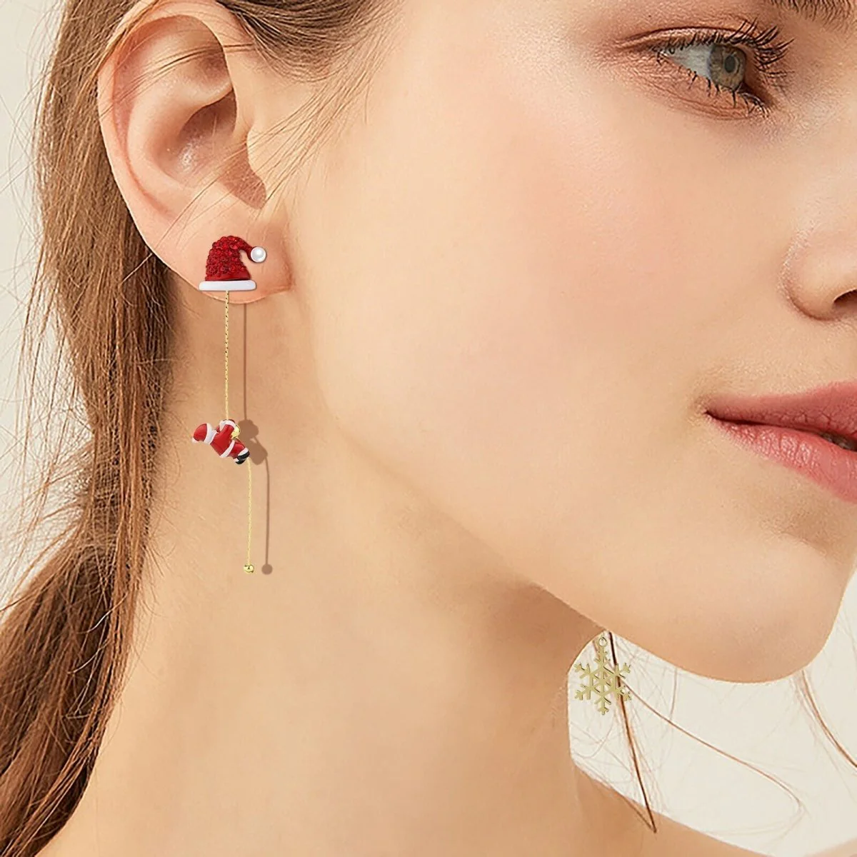 SPARKDROP – Charming Santa Claus Tassel Earrings for a Festive Holiday Style - Image 6