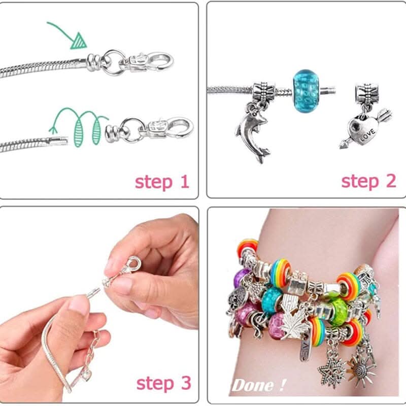 SPARKLINA – Creative Bracelet Craft Kit for Girls with Sparkling Charms - Image 5