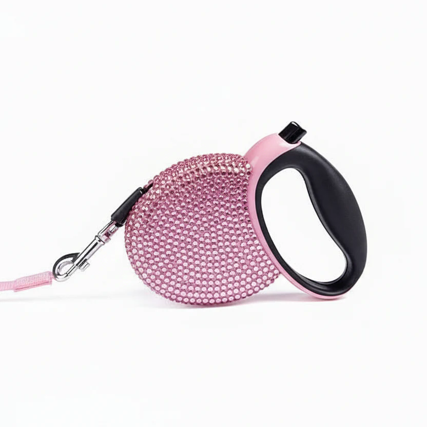 SPARKPAW – Luxury Retractable Leash with Rhinestones for Small Dogs & Cats - Image 6