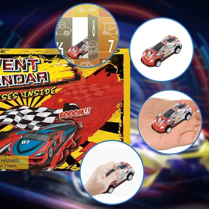 SPEEDCOUNT – Racing Car Advent Calendar with 24 Fun Daily Surprises for Children - Image 5