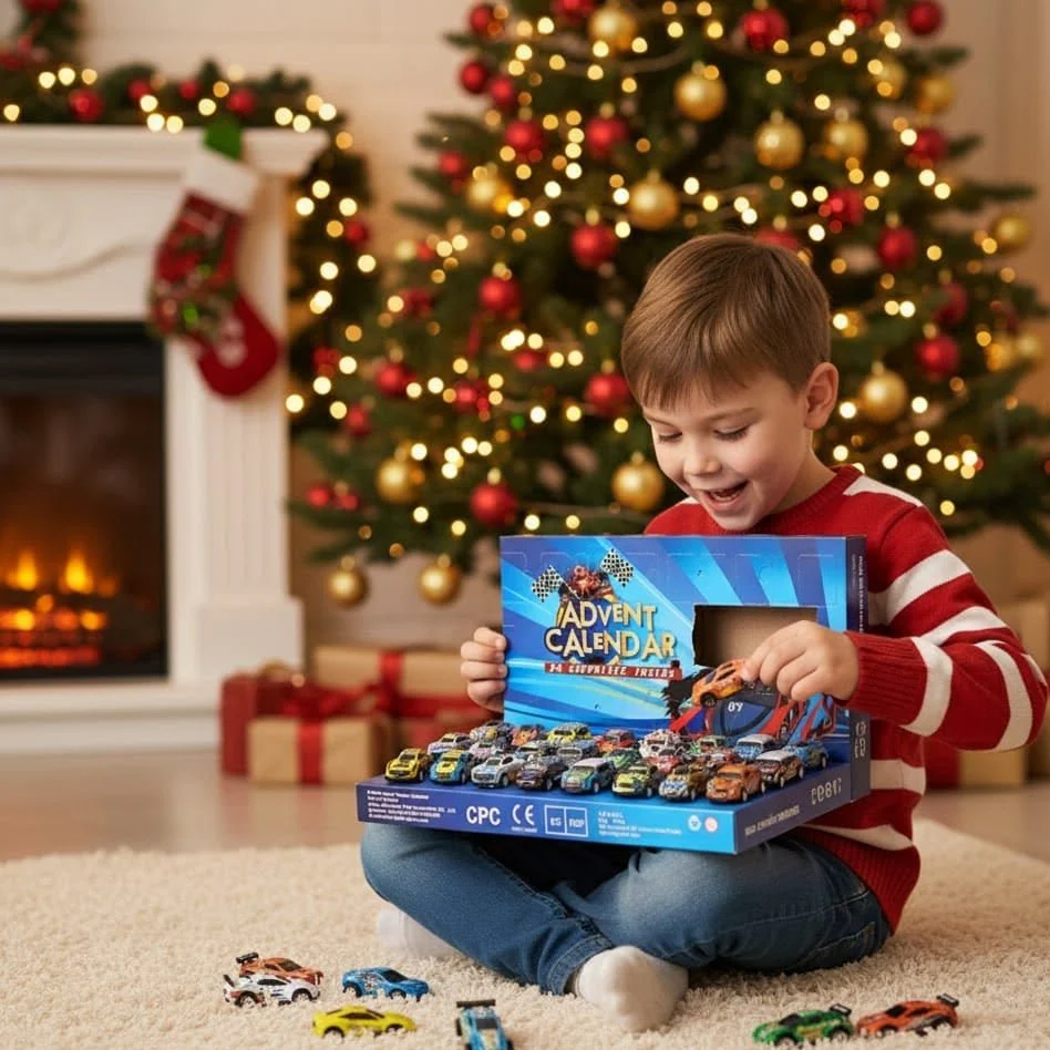 SPEEDMAS – Countdown Advent Calendar with 24 Mini Racing Cars for Children - Image 6
