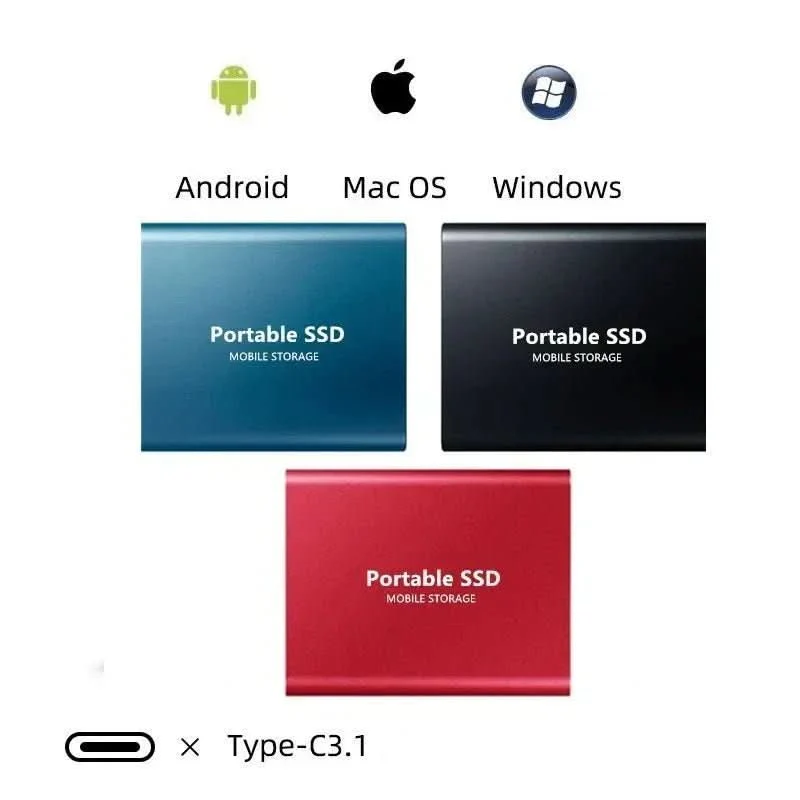 SpeedVault SSD – External 100GB Hard Drive with Ultra-Fast USB-C & USB 3.1 Connection - Image 7