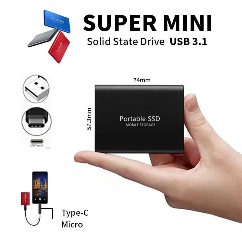 SpeedVault SSD – External 100GB Hard Drive with Ultra-Fast USB-C & USB 3.1 Connection - Image 8
