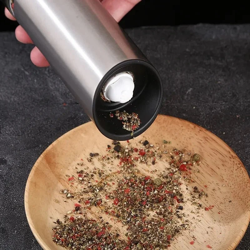 SPICEPULSE – Rechargeable Stainless Steel Electric Pepper Mill for Easy Seasoning - Image 5