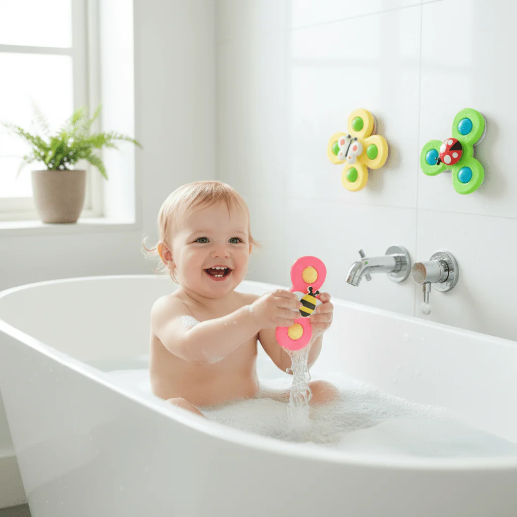 Spinbuddies – Colorful Insect Fidget Spinner, Learning Bath Toy for Children