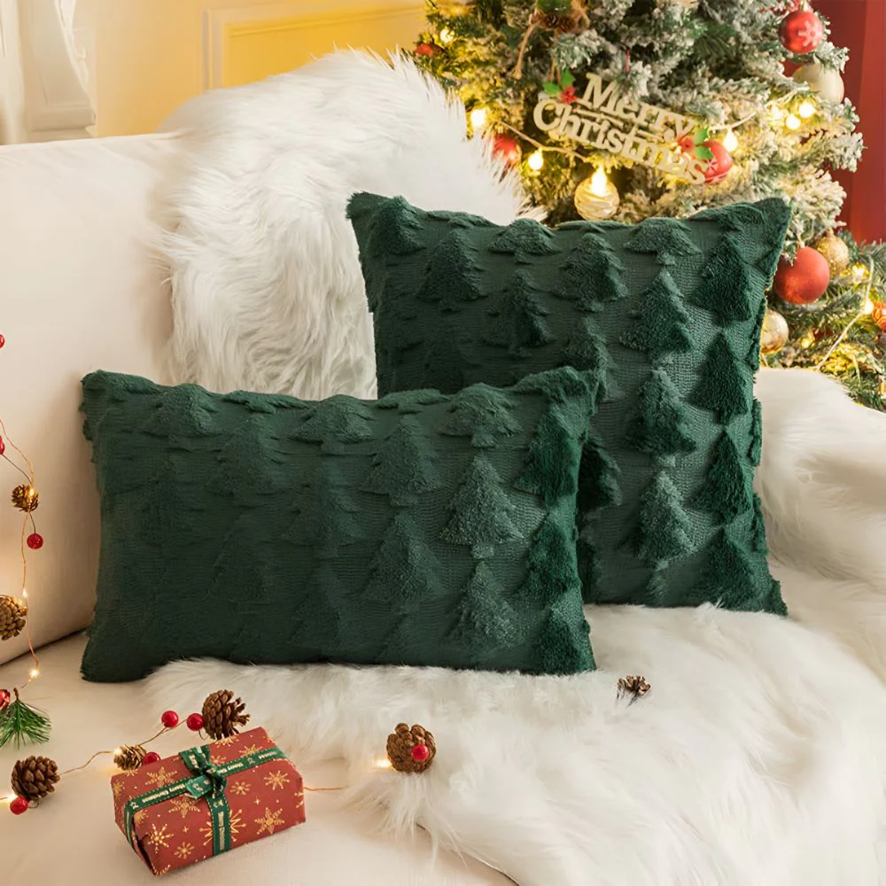 SPRUCELY – Cozy Plush Christmas Tree Pillowcase made of Ultra-Soft Fabric