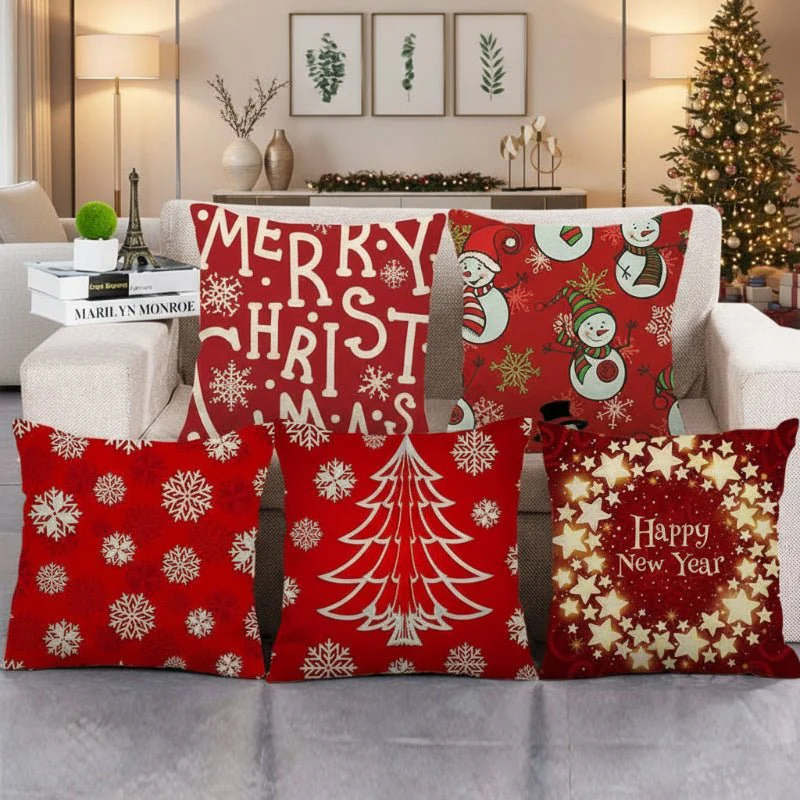 STARVELV – Festive 18-Inch Velvet Pillowcase with Hidden Zipper for Christmas Decoration - Image 5