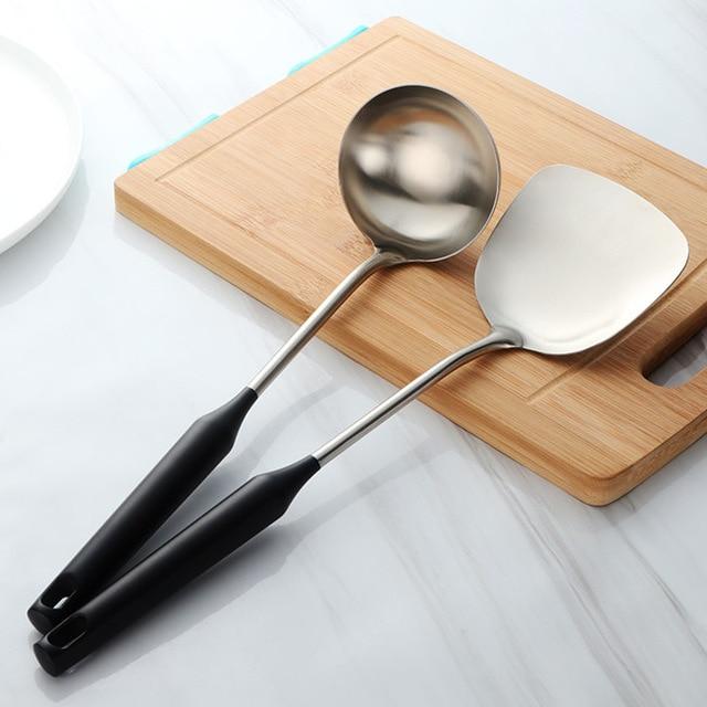 STEELMOVE – Stainless Steel Turner & Ladle Tools for Controlled Cooking Movements - Image 8
