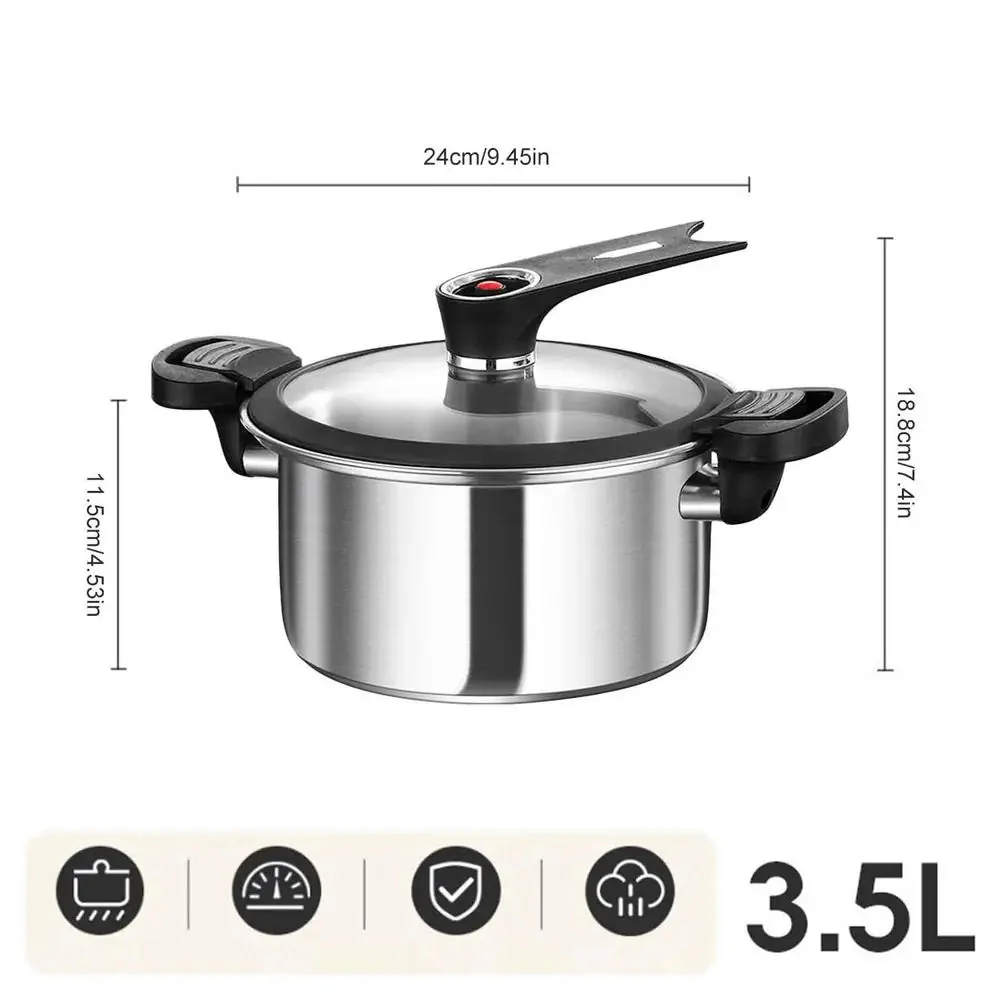 STEELPRESS – Compact stainless steel pressure cooker for quick meals anywhere - Image 9